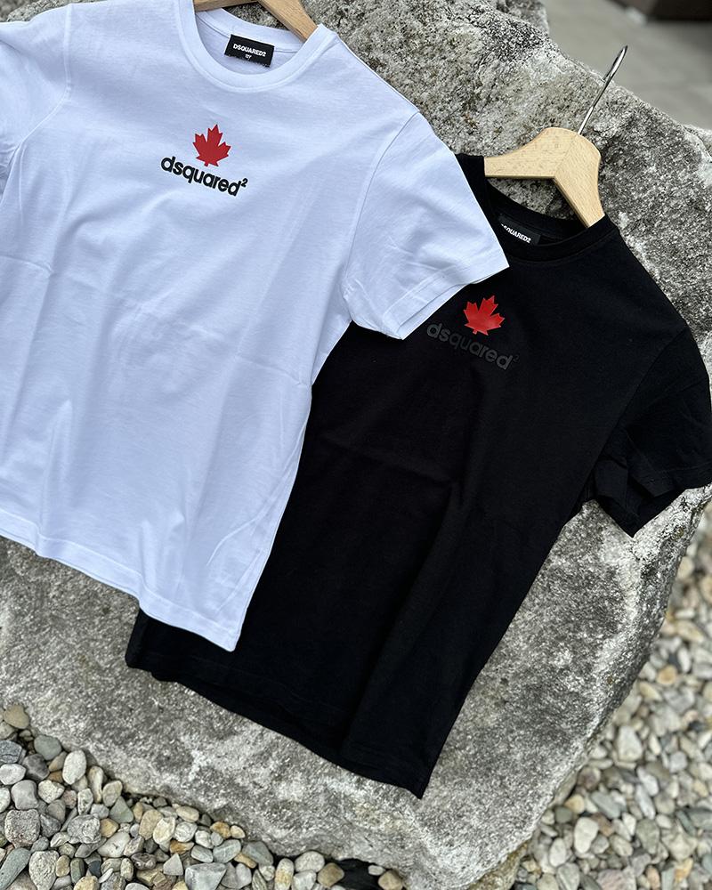 Children's T-shirt Dsquared2 white with a leaf