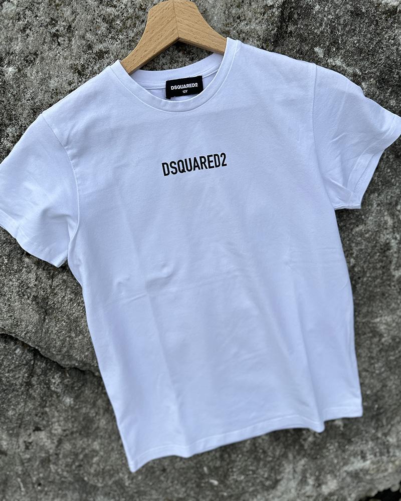 T-shirt for children Dsquared2 white with inscription