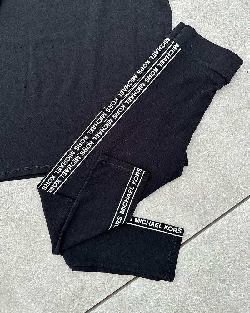 Triko dětské Michael Kors černé se stojáčkem