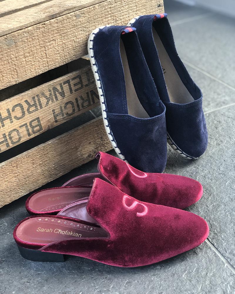 Nazouváky dámské Sarah Cofakain purpurové