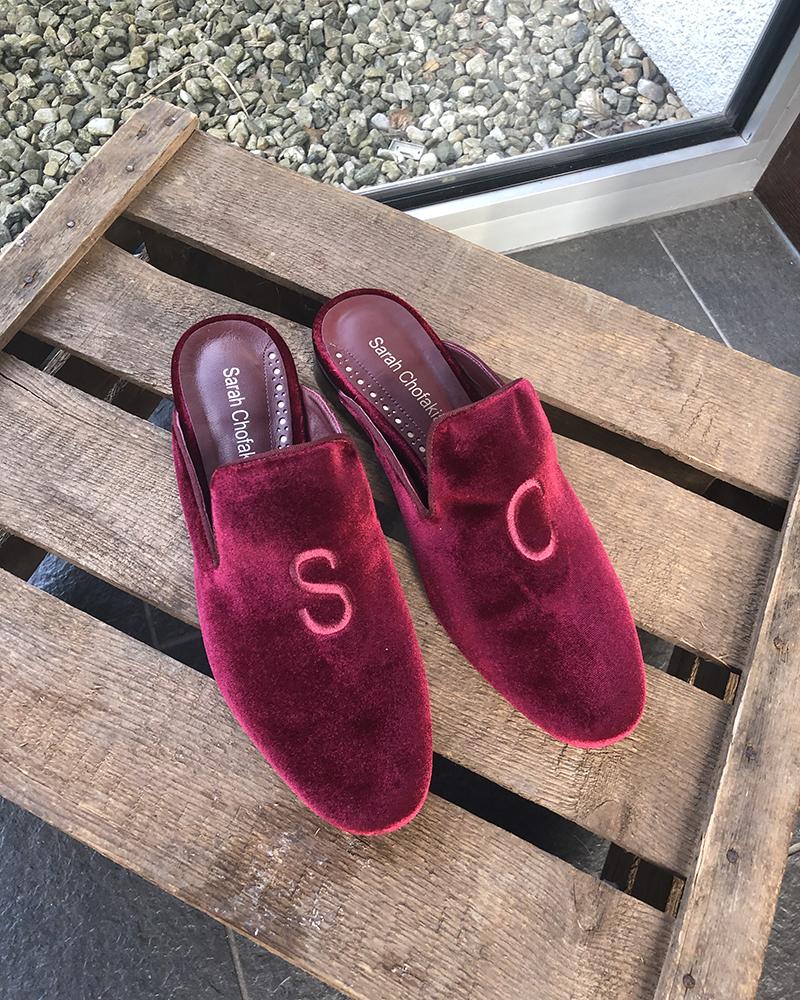 Nazouváky dámské Sarah Cofakain purpurové