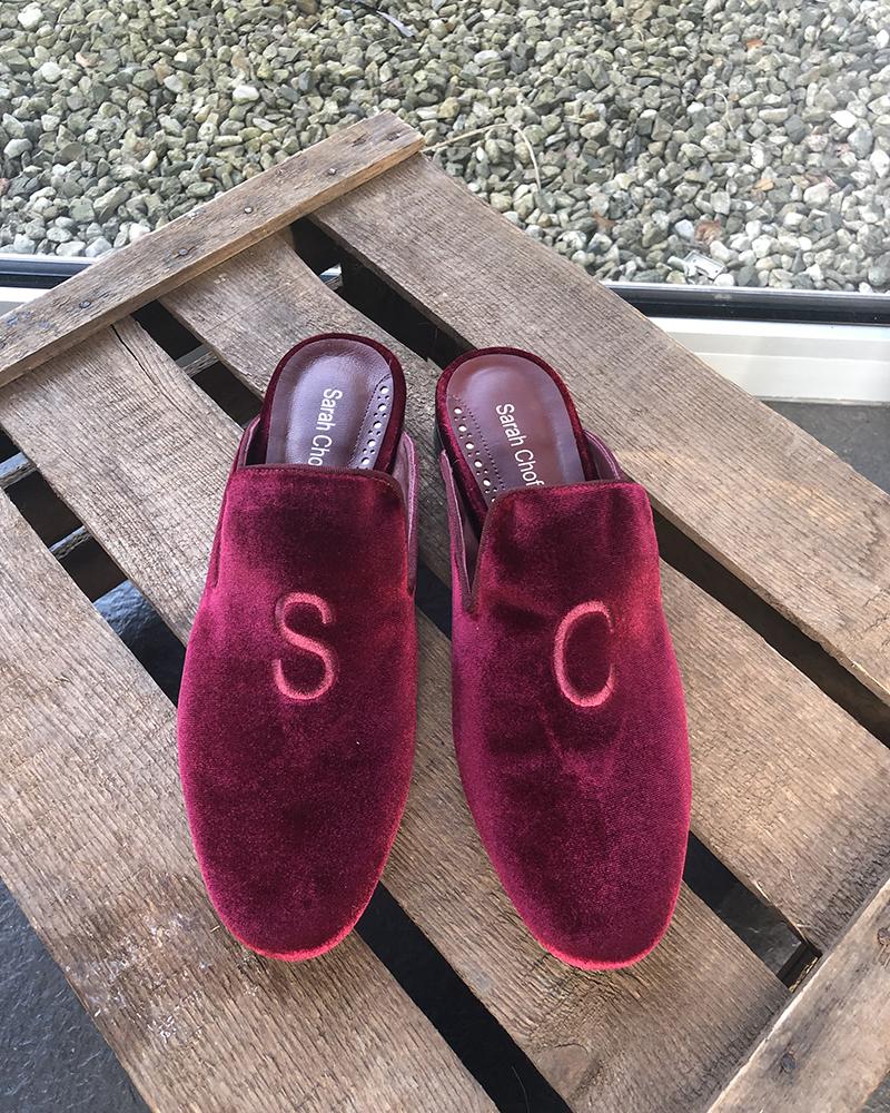 Nazouváky dámské Sarah Cofakain purpurové