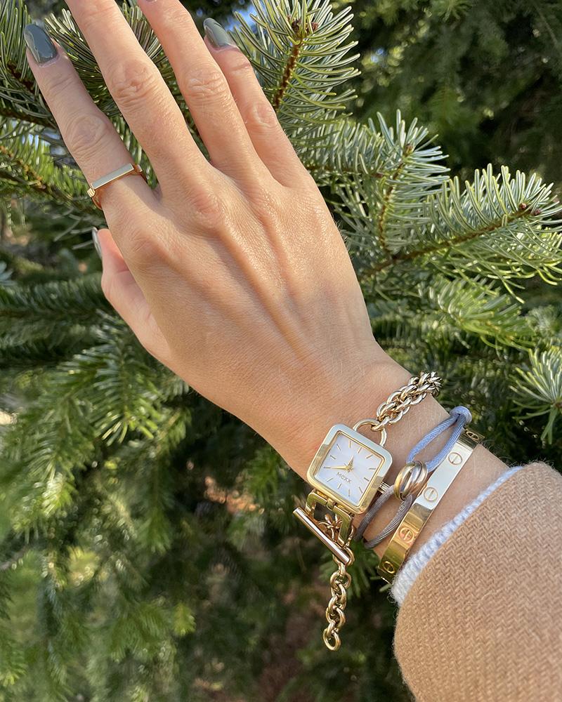 Women's watch Mexx golden on a chain