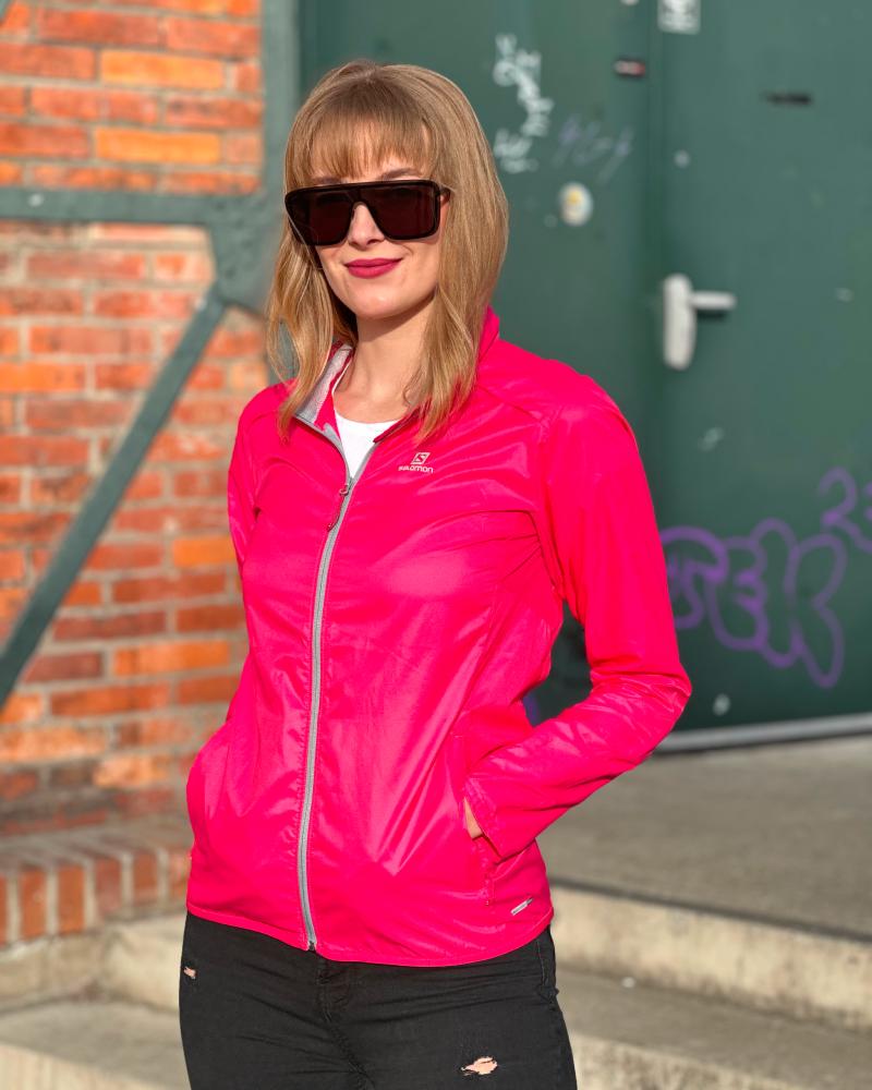 Women's jacket Salomon pink rust