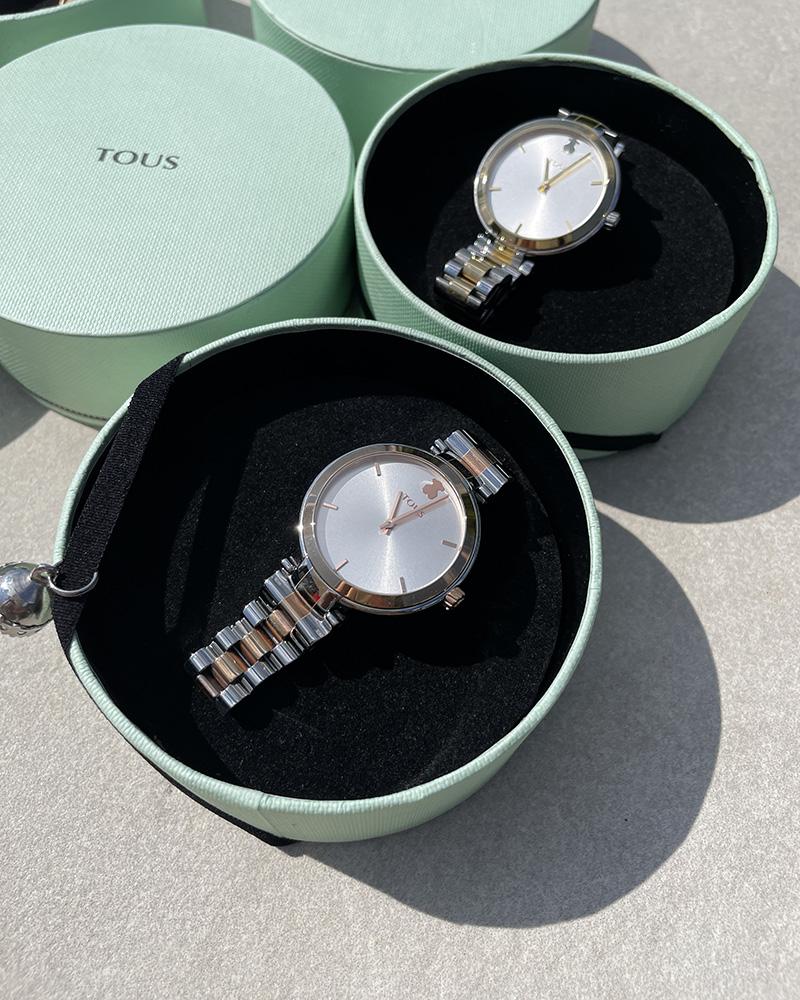 Women's watch Tous silver with rose gold