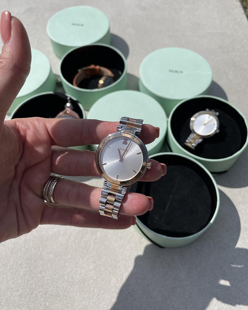 Women's watch Tous silver with rose gold