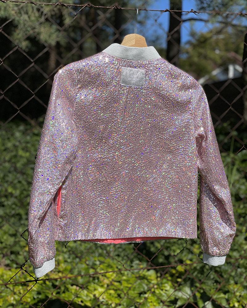 Children's jacket Replay old pink sequined