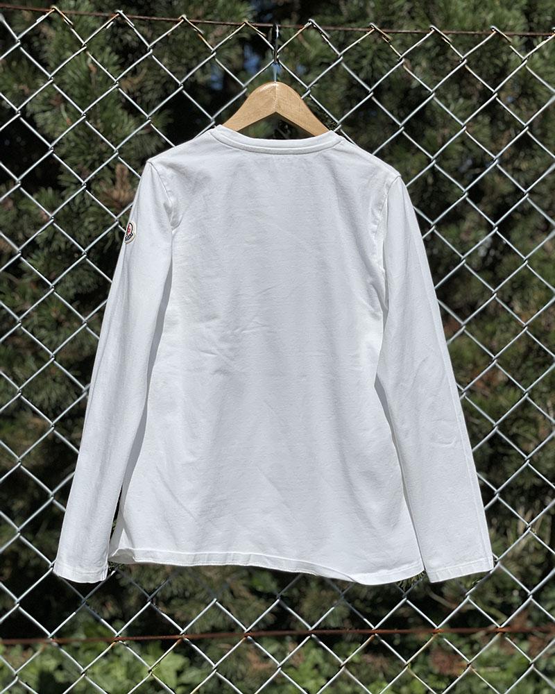 Moncler white children's T-shirt with pictures
