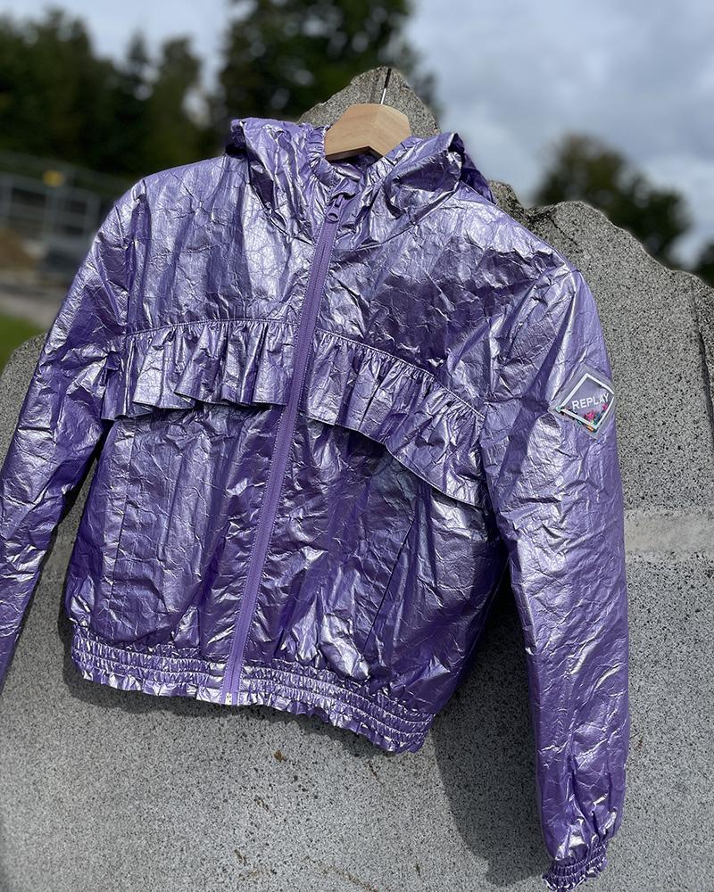 Children's jacket Replay metallic purple