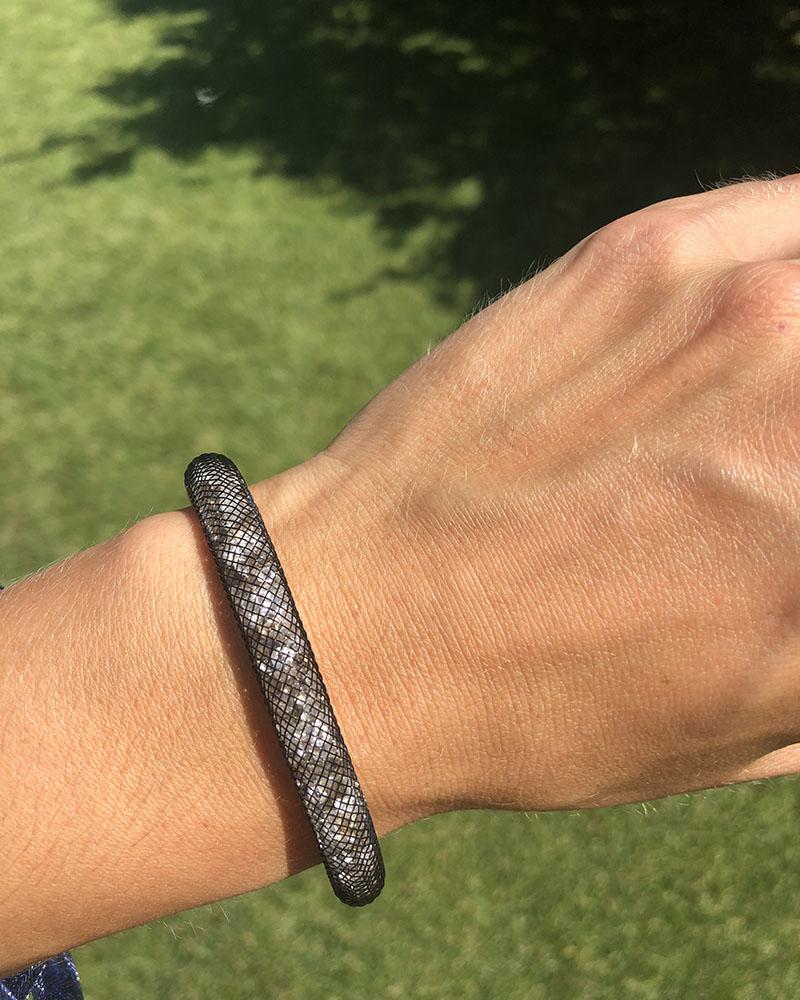 Náramek Swarovski STARDUST šedý