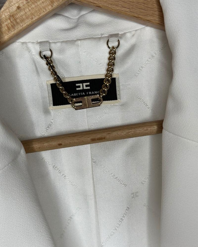 Sako dámské Elisabetta Franchi bílé