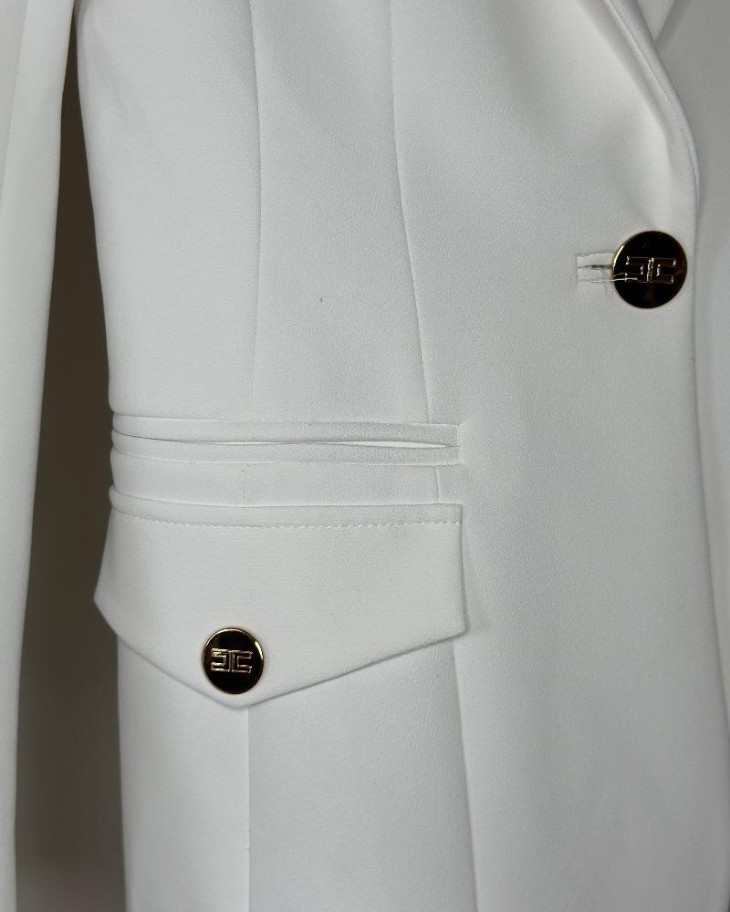 Sako dámské Elisabetta Franchi bílé