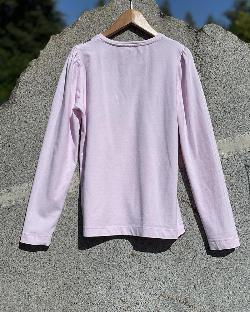 T-shirt for children Monnalisa light pink with ribbon