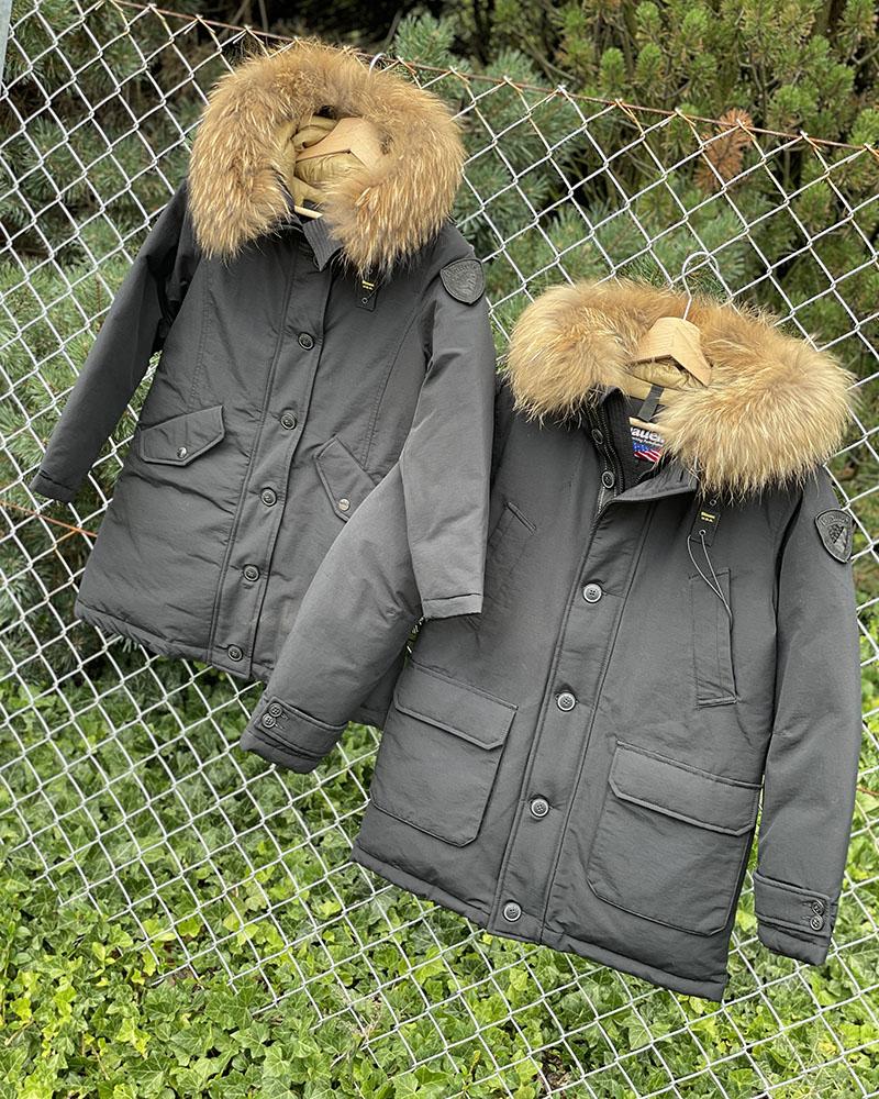 Bunda dětská Blauer GIRLS s kožíškem