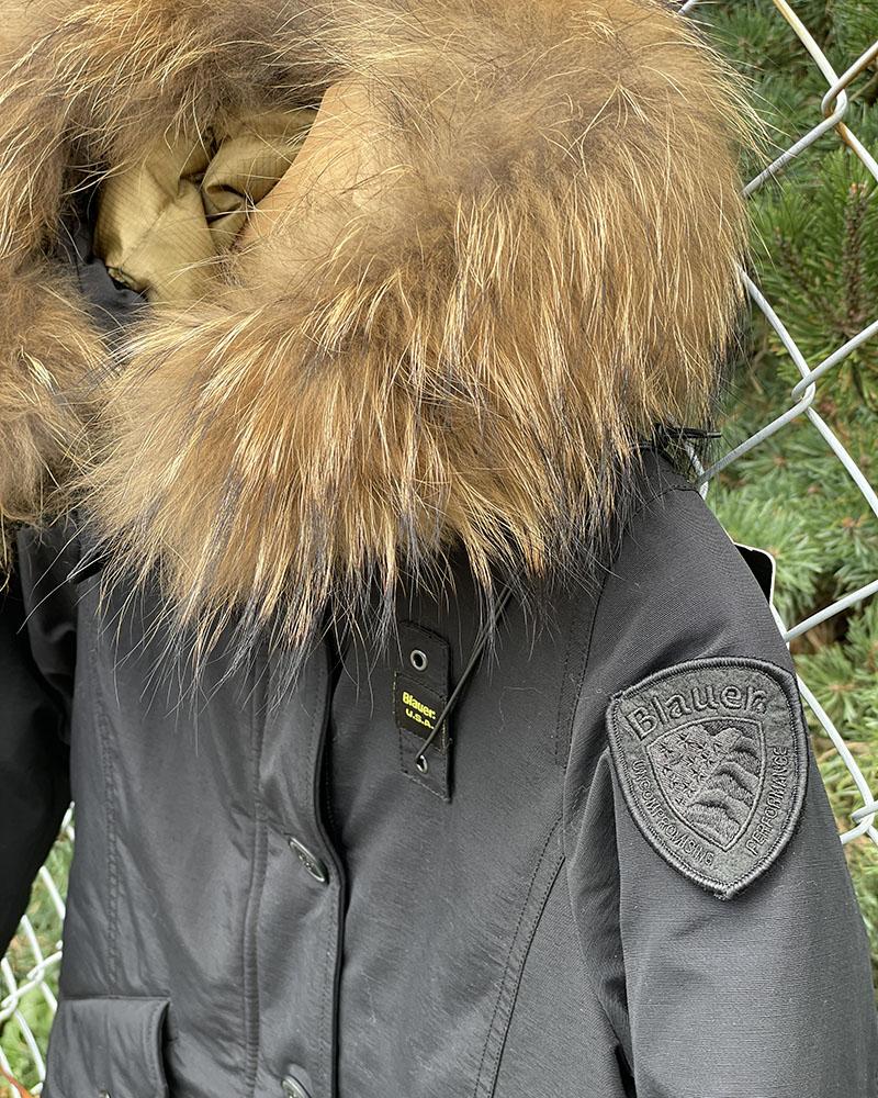 Bunda dětská Blauer GIRLS s kožíškem