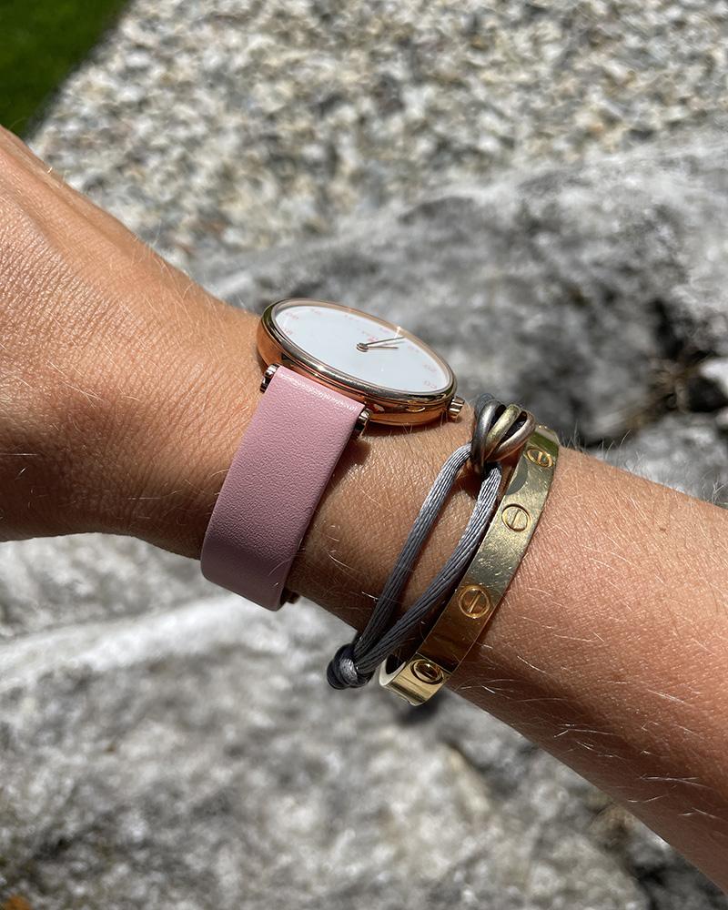 Women's watch Tous pink with a gold dial