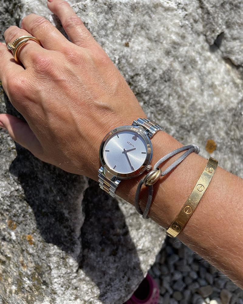 Women's watch Tous silver with rose gold