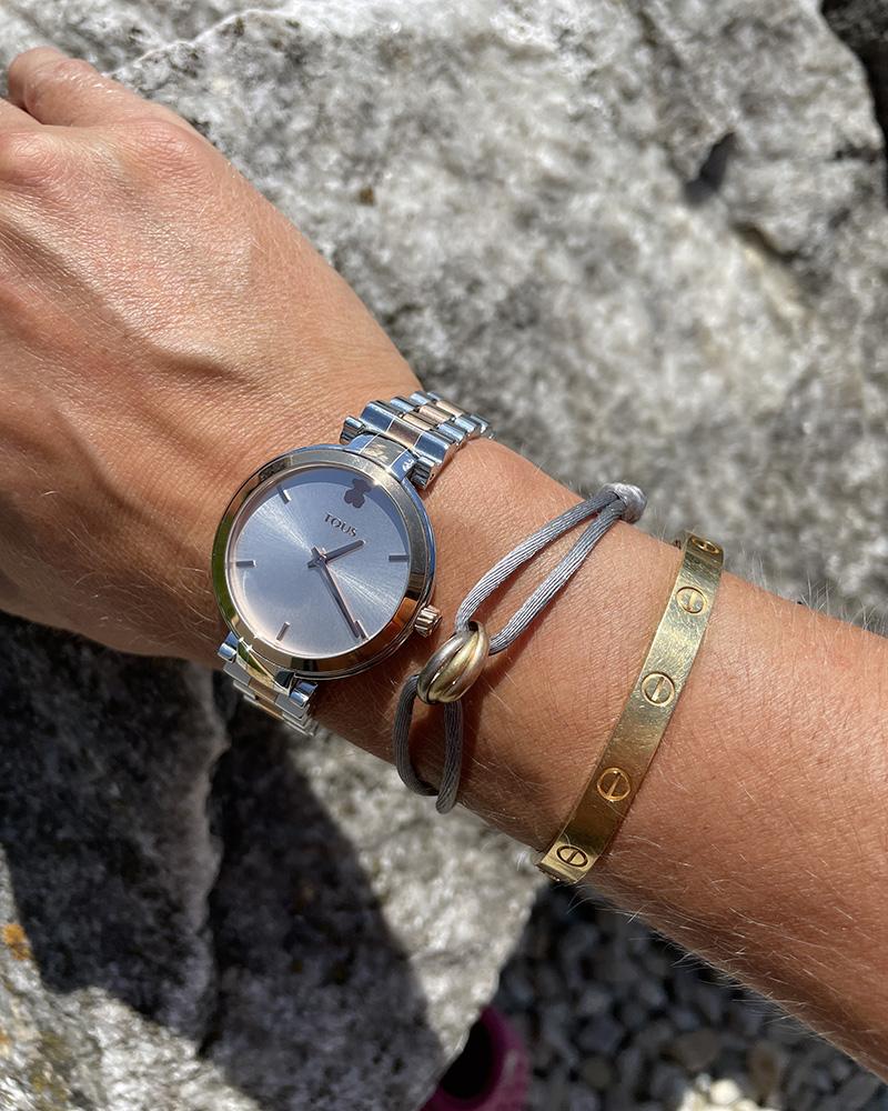 Women's watch Tous silver with rose gold