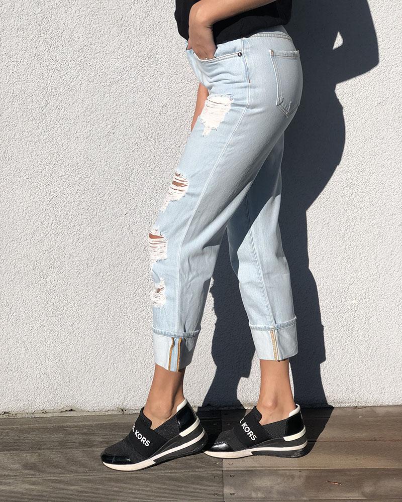 Women's jeans Just Cavalli light blue ripped