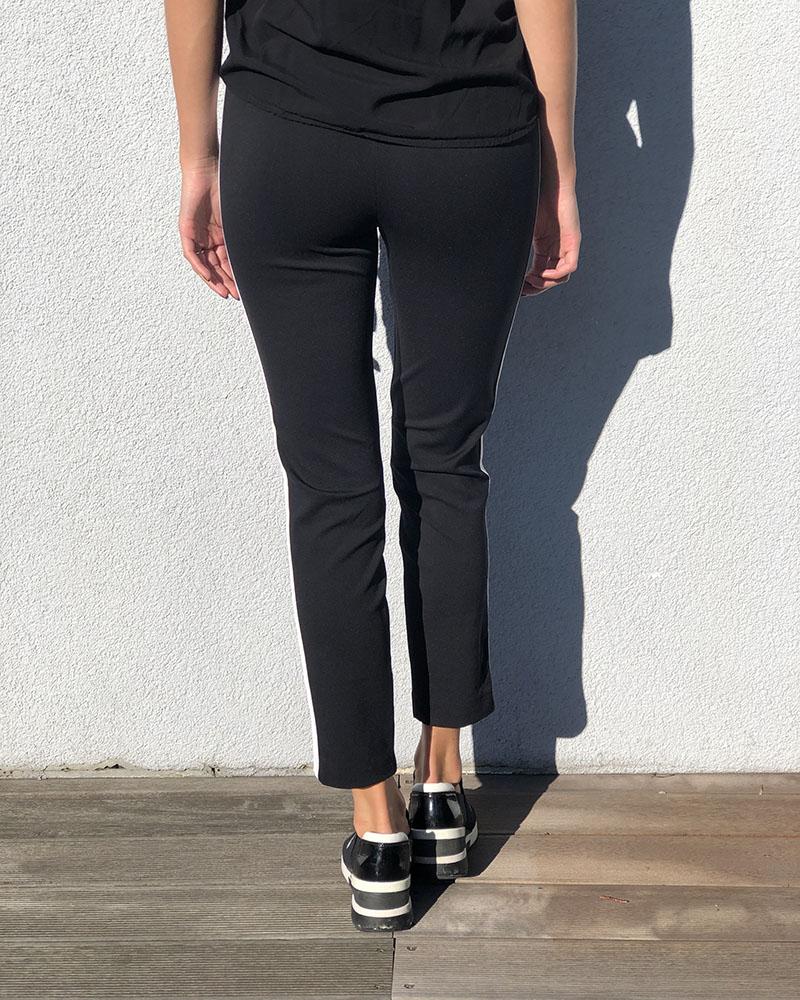 Kalhoty dámské Pinko modré s pruhem