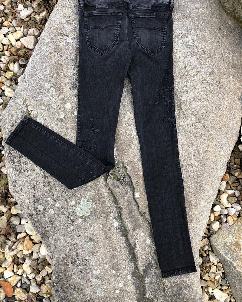 Women's jeans Diesel SKINZEE LOW grey-black