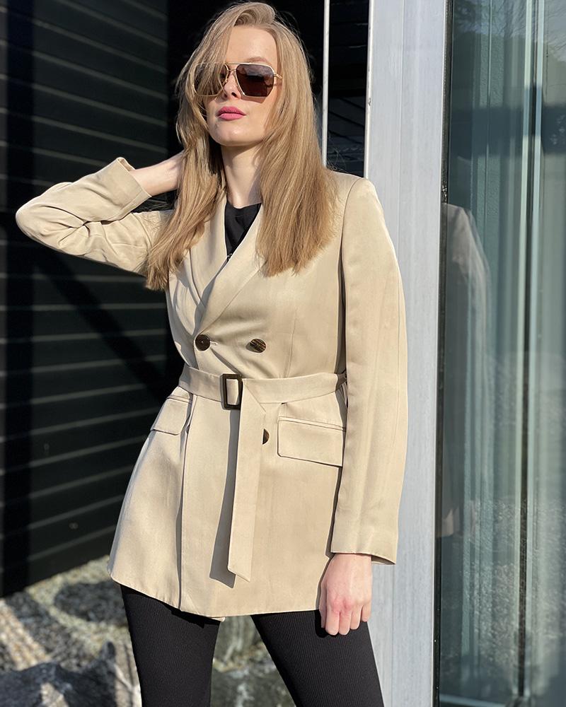 Women's jacket Massimo Dutti beige