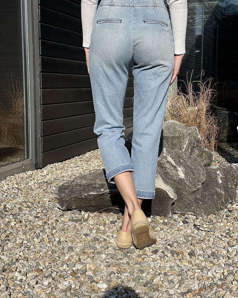 Women's jeans Pinko ARIEL blue with high waist