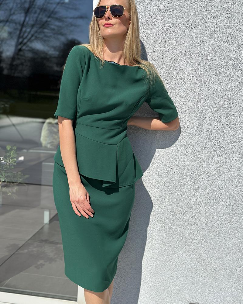 Women's dress Ted Baker green with frill