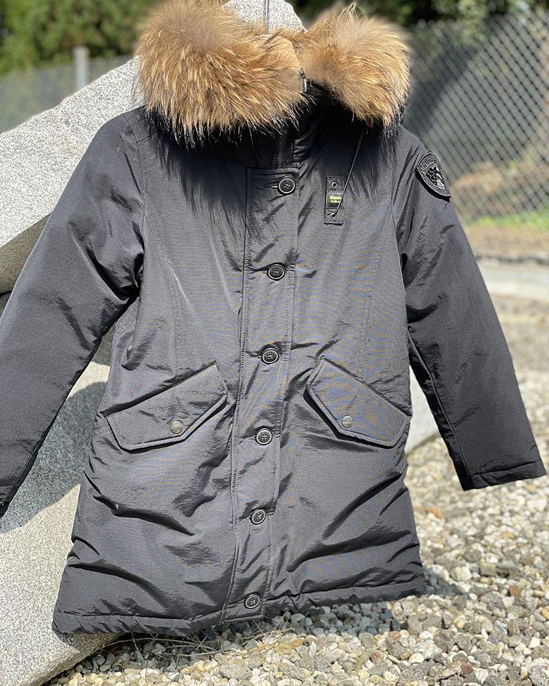 Bunda dětská Blauer GIRLS s kožíškem