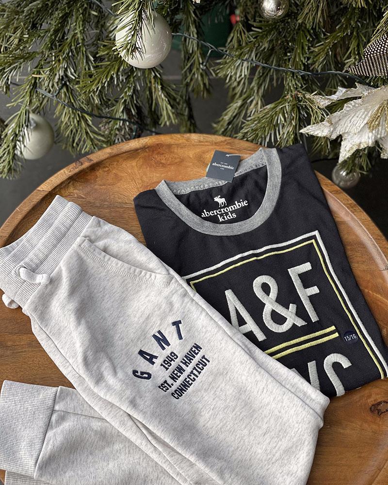 Triko dětské Abercrombie & Fitch černé NYC