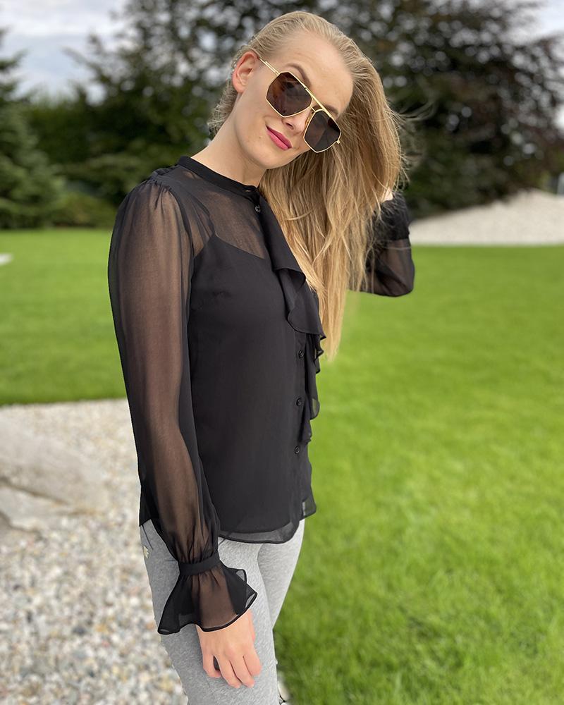Košile dámská Michael Kors černá s volány