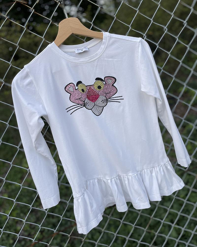 Monnalisa children's t-shirt with cheetah