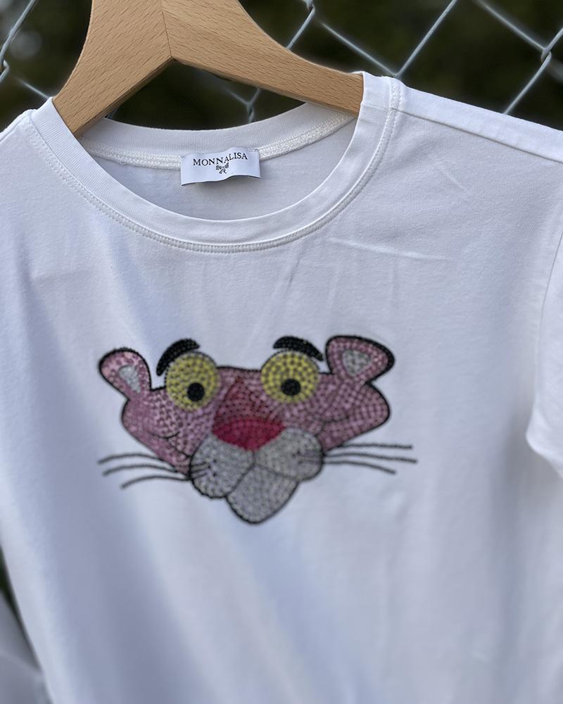 Monnalisa children's t-shirt with cheetah