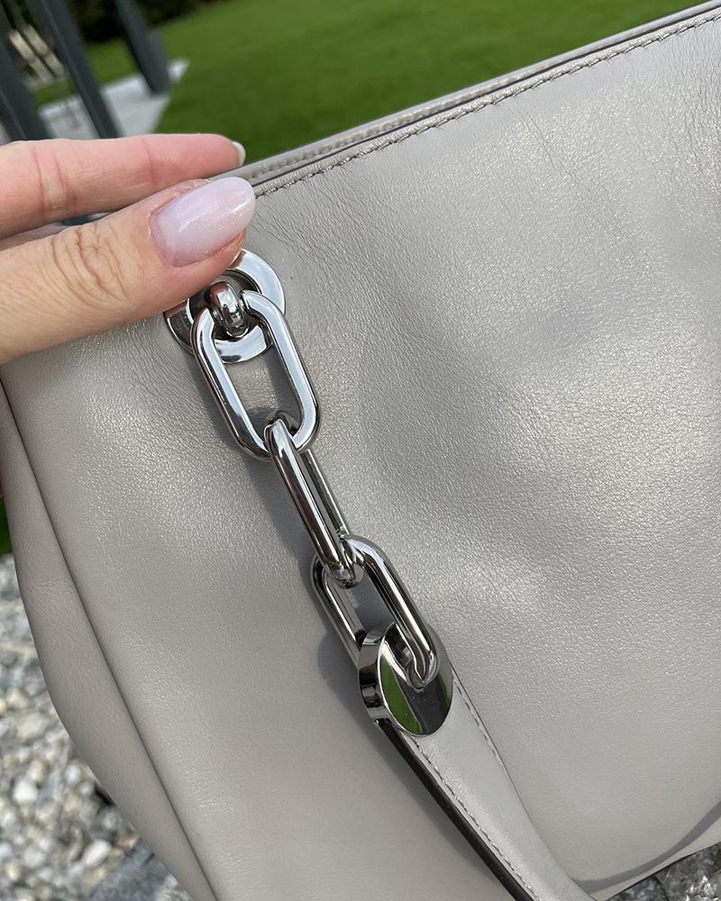 Michael Kors women's handbag gray with frills