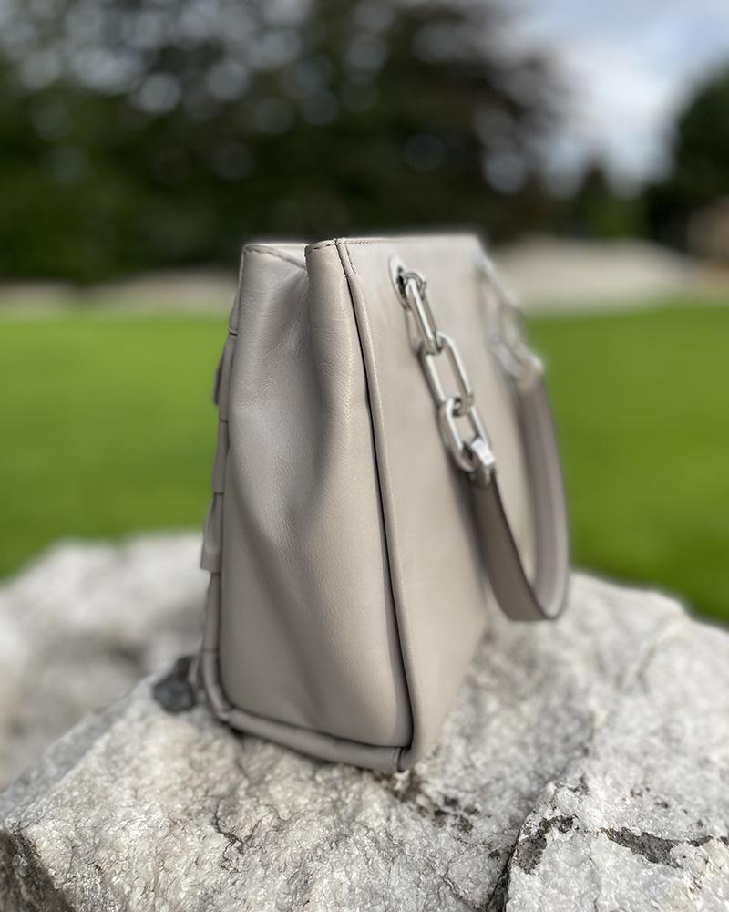 Michael Kors women's handbag gray with frills