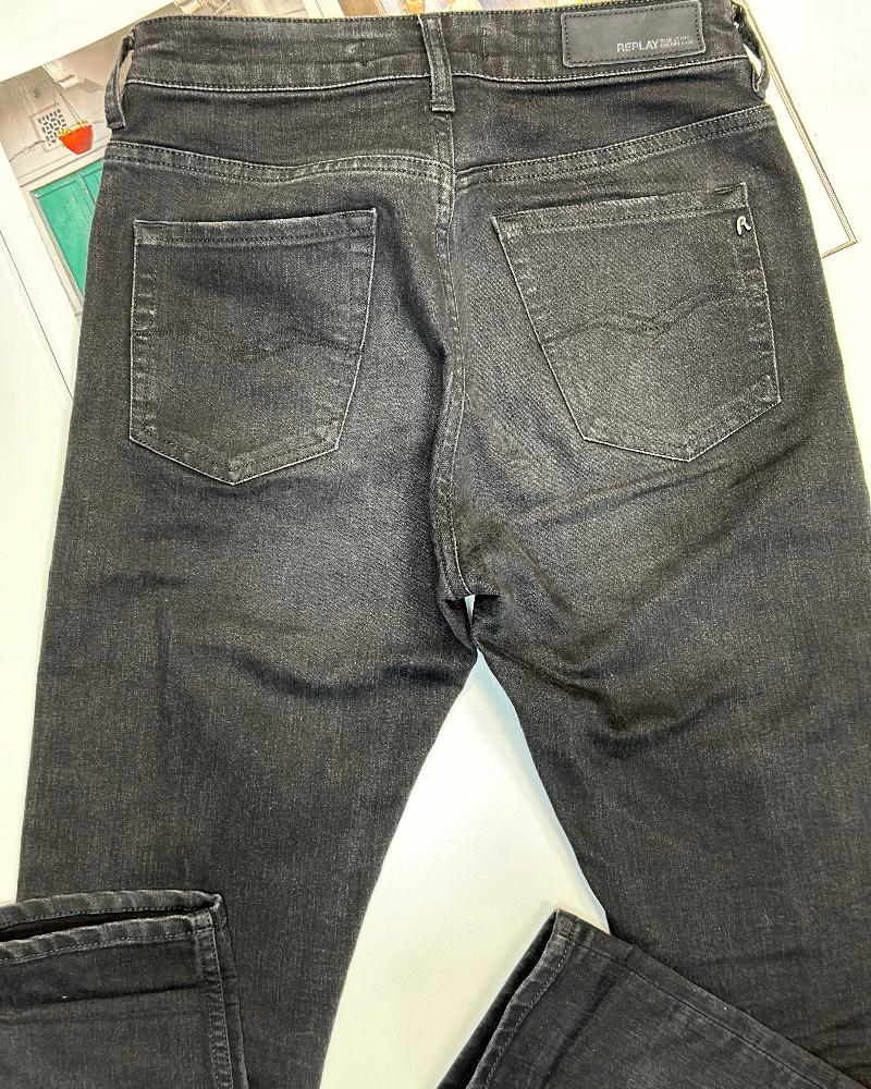 Džíny dámské Replay šedé slim boy fit
