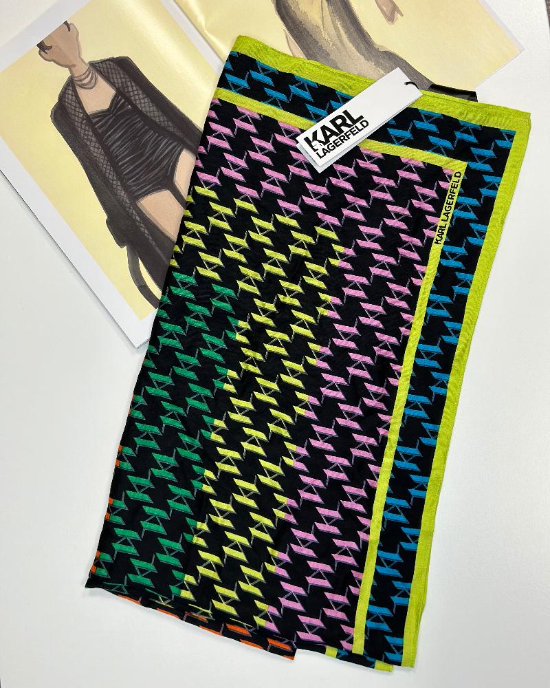 Šála dámská Karl Lagerfeld K/MONOGRAM MULTI SCARF
