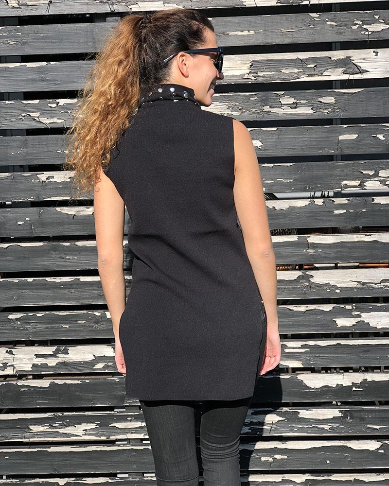 Women's blouse Pinko black turtleneck
