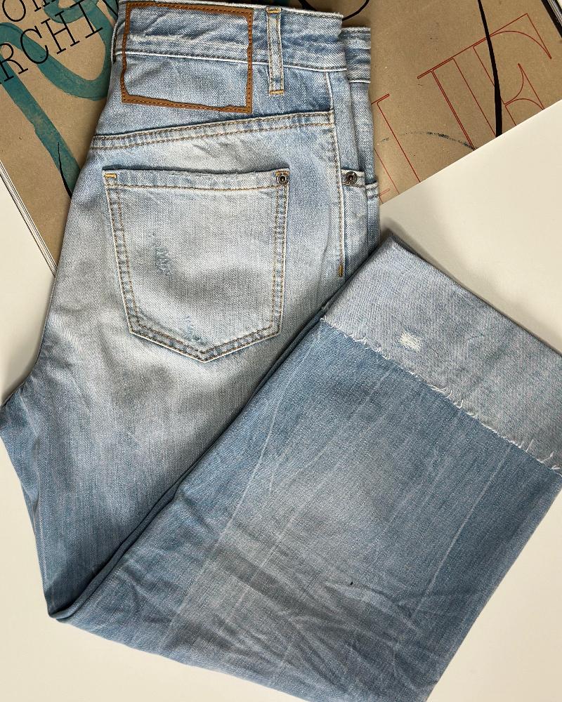 Džíny dámské Dsquared2 světlé modré L.A.Jean