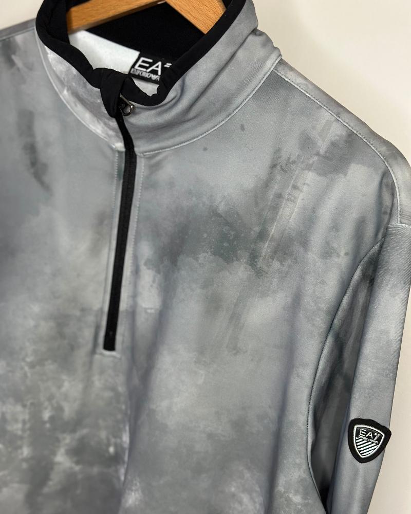 Armani Exchange men's gray ski turtleneck