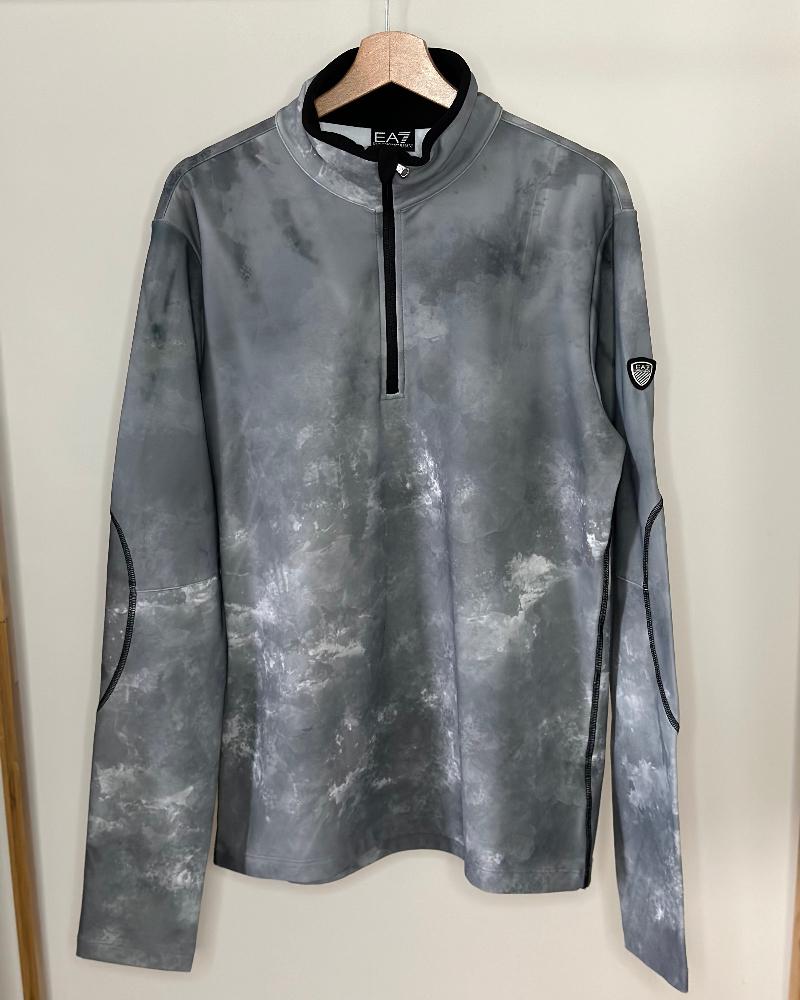 Armani Exchange men's gray ski turtleneck