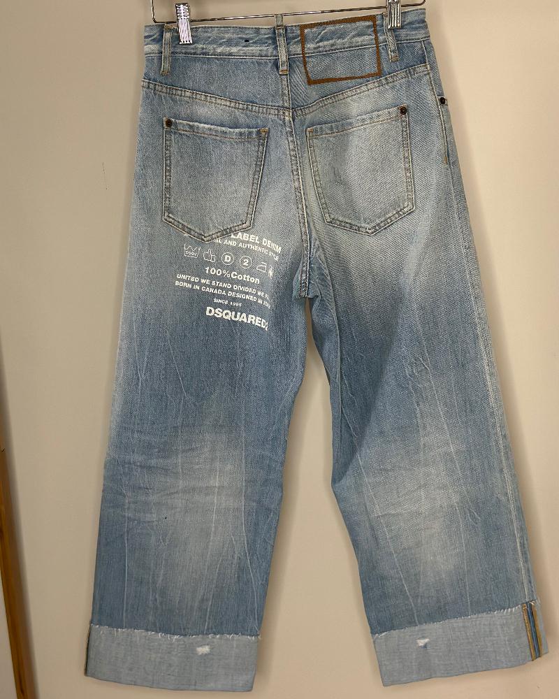 Džíny dámské Dsquared2 světlé modré L.A.Jean