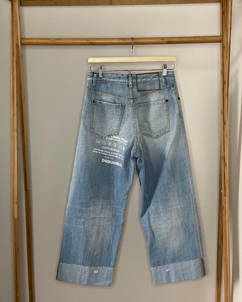 Džíny dámské Dsquared2 světlé modré L.A.Jean