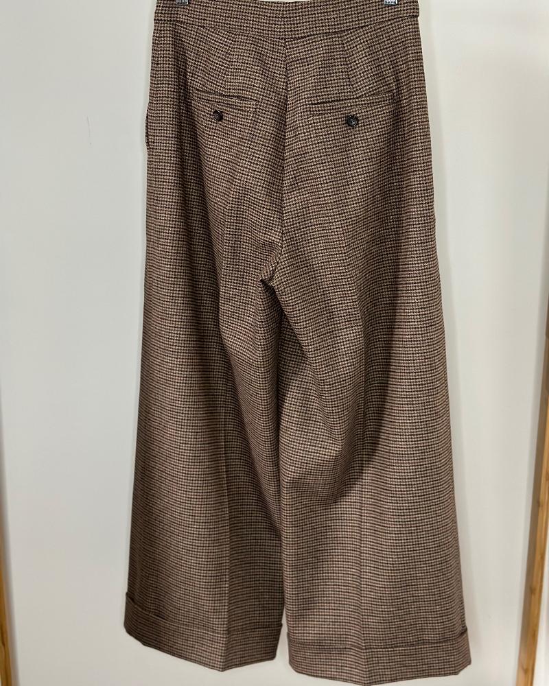 Kalhoty dámské Max Mara hnědé