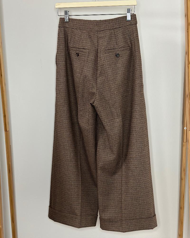 Kalhoty dámské Max Mara hnědé
