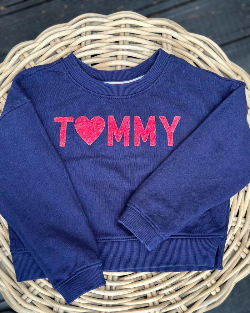 Tommy Hilfiger children's sweatshirt blue with inscription