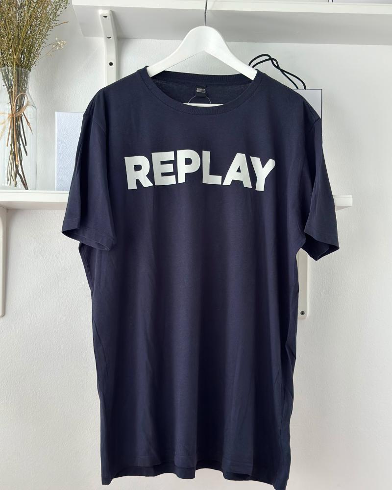 Triko pánské Replay modré