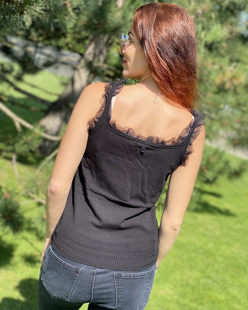 Women's T-shirt Twinset black