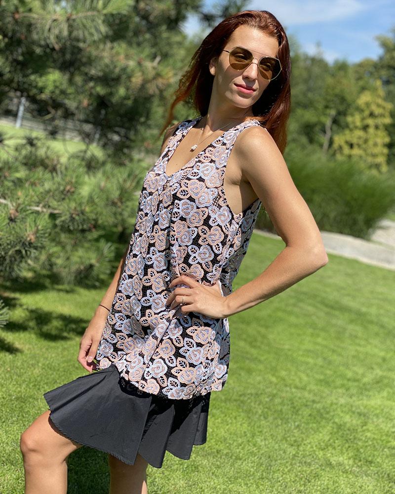 Women's Pinko dress with flower pattern