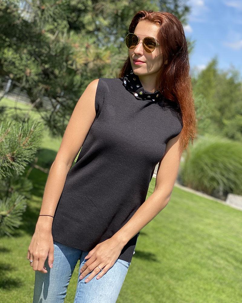 Women's blouse Pinko black turtleneck